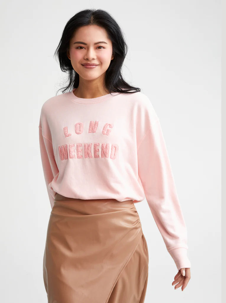 Long Weekend Sweatshirt - Pink