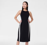 AirEssentials Side Stripe Tank Dress - black