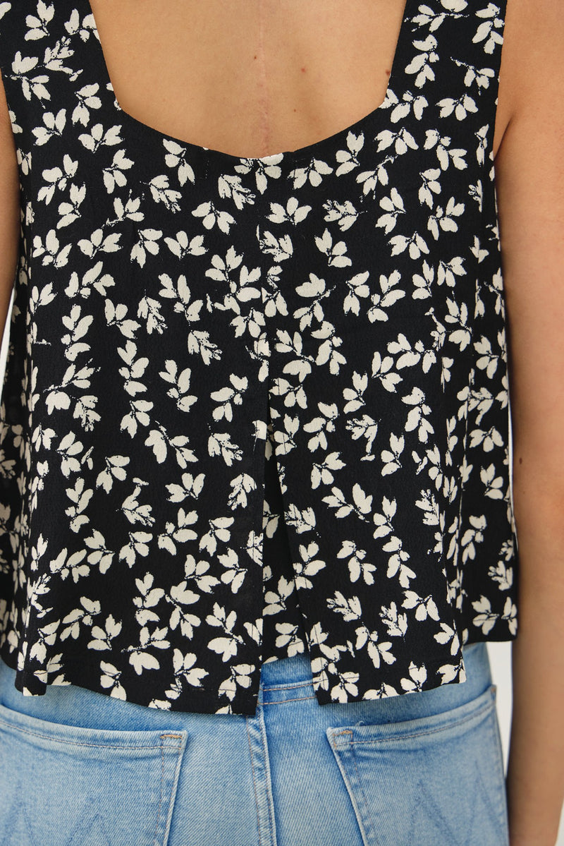 Lily Floral Cropped Tank