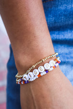 Collegiate Stack Bracelet