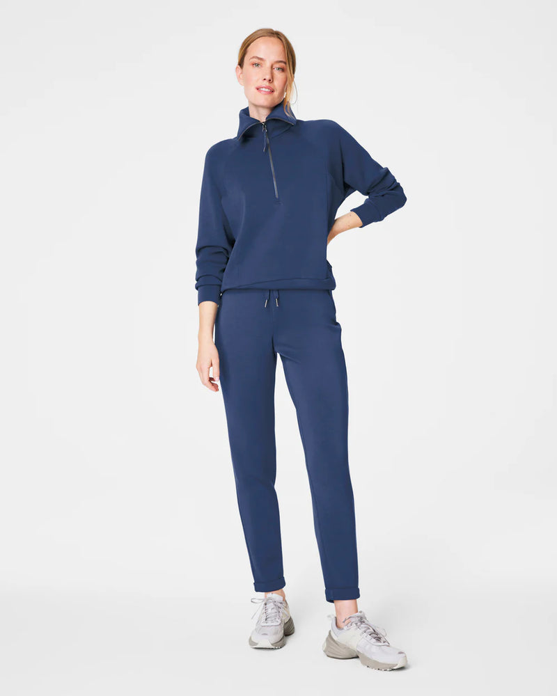 Spanx AirEssentials Half Zip - Faded Indigo