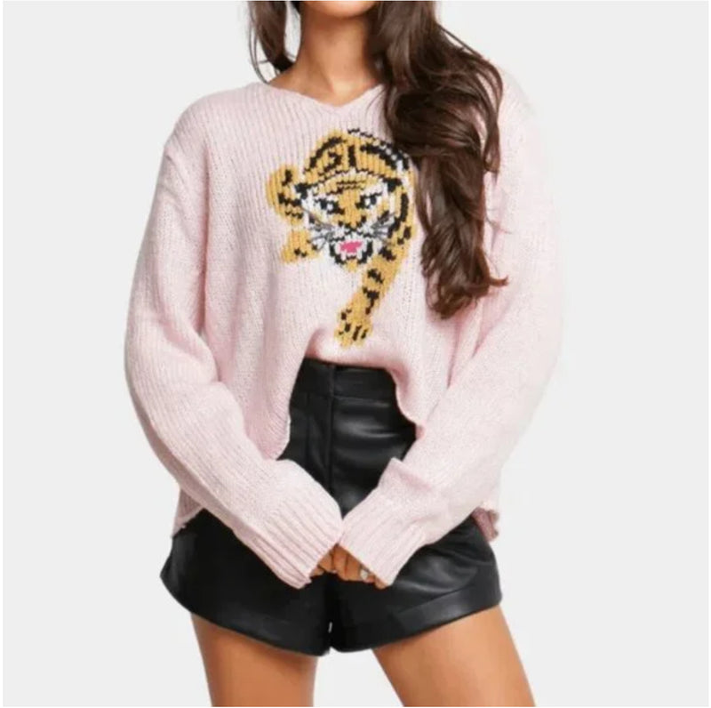 Tigress V Caprice Pink Wooden Ships Sweater