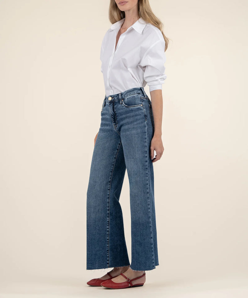 Meg High Rise Fab AB Wide Leg Raw  - Family