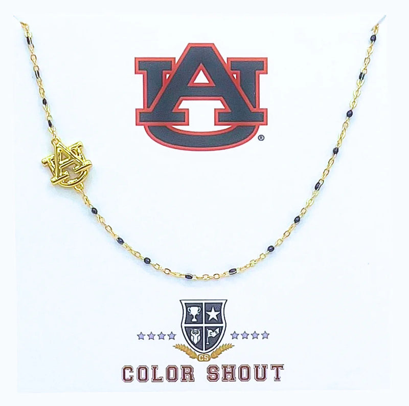 The College Logo Necklace - Auburn