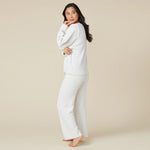 Softies Marshmallow Reverse Seam  Longue Set With Bracelet Sleeve - Almond