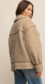 Ari Sherpa Coat Fossil