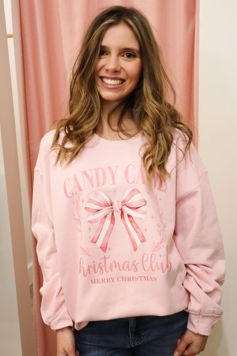 Candy Cane Christmas Club Sweatshirt