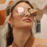 Analise Sunglasses Brushed Gold