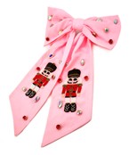 Pink Nutcracker Hairbow