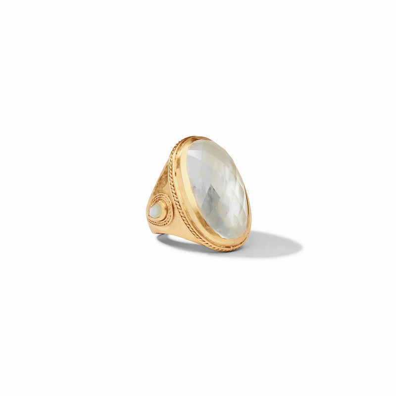 Cannes Statement Ring- Iridescent Clear Crystal