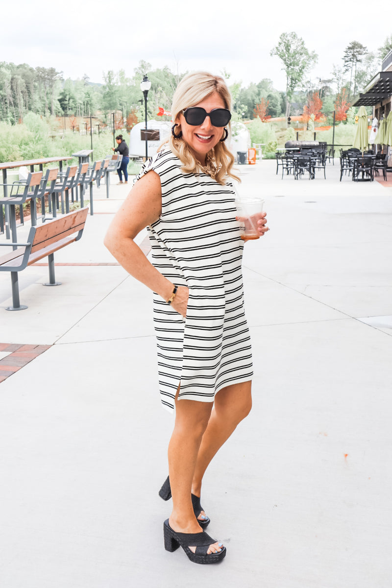 Sweet and Simple Striped Dress