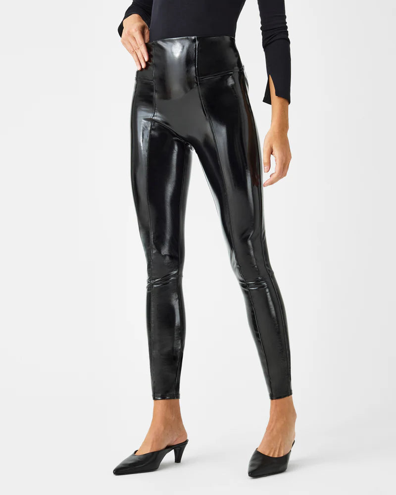 SPANXshape™ Faux patent Leather Leggings