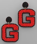 Beaded G Earrings