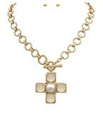 Vintage Cross & Chain Necklace