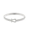 Gold and silver nautical knot bangle featuring a sleek rope-knot accent, designed for a classic and sophisticated look