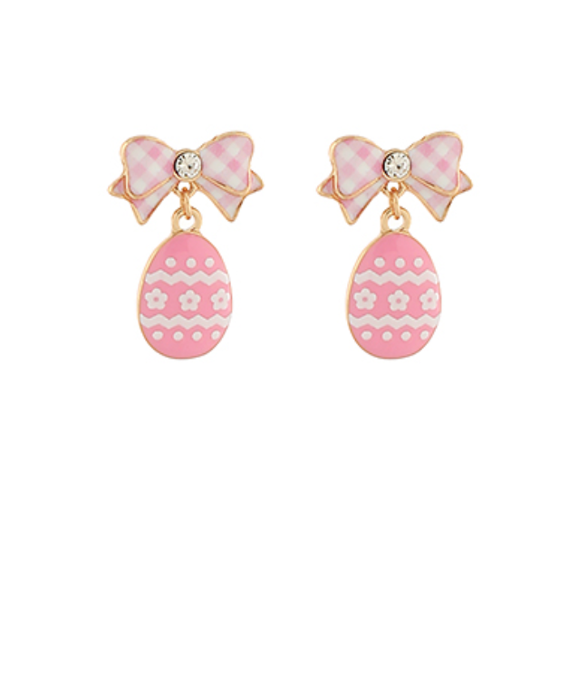 Pretty Pink Easter Egg Earrings