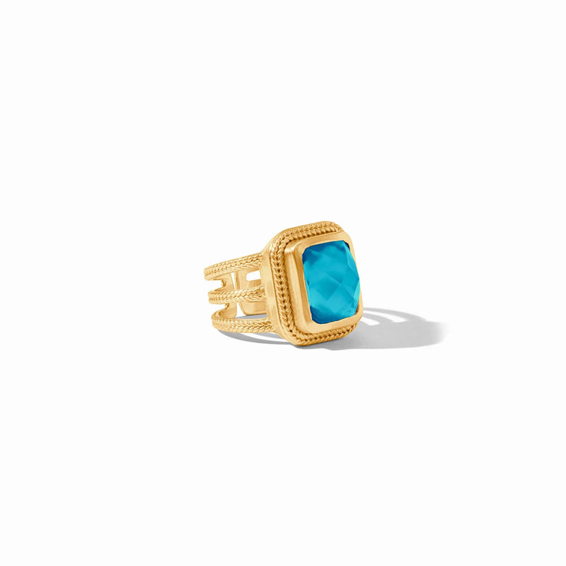 Cheval Statement Ring- Iridescent London Blue