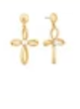 On the Cross Earrings