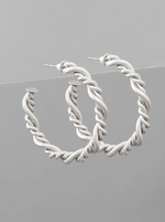 Twisted Hoop Earrings