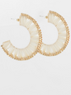 Raffia Ruffles Hoops