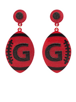 Go Team Acrylic Football Earrings