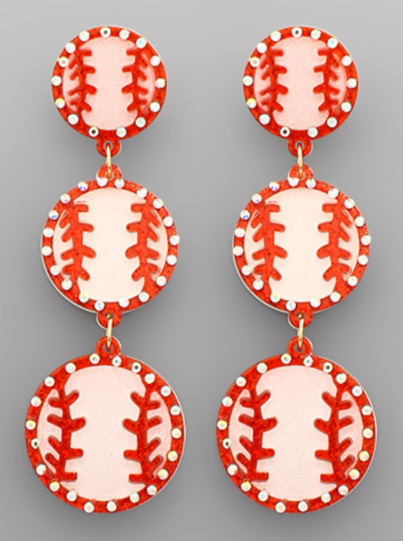 Batter Up Earrings