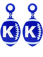 Go Team Acrylic Football Earrings