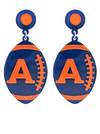 Go Team Acrylic Football Earrings