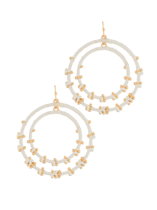 Double Trouble Circle Earrings