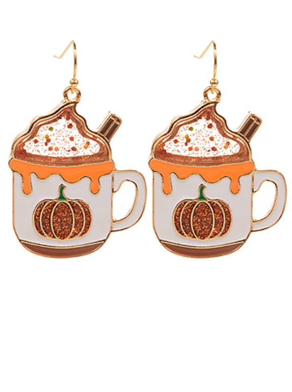 Pumpkin Spice Latte Earrings