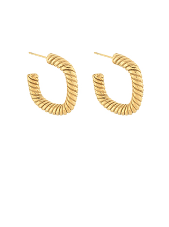 Twisted Square Hoops