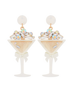 Crystal Martini Earrings