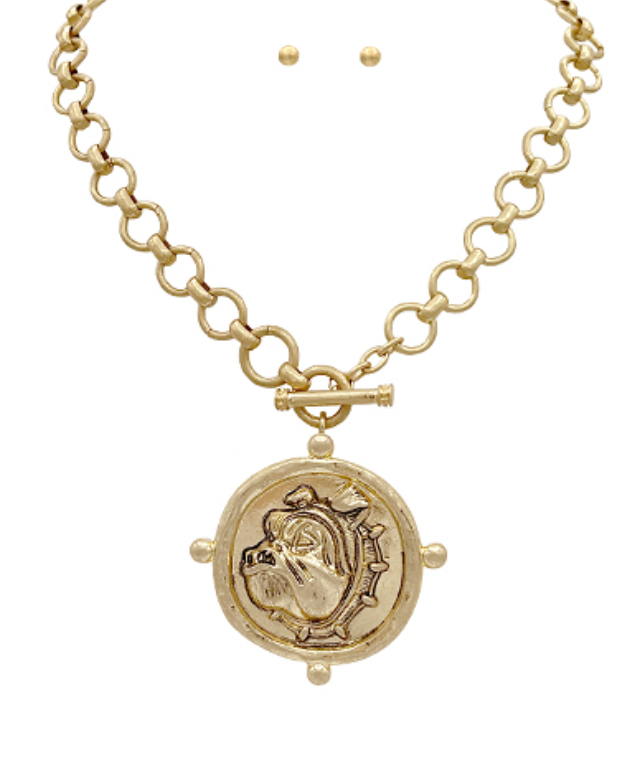 UGA All-Day Coin Necklace