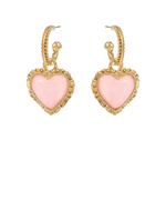 Heart Hoop Earrings