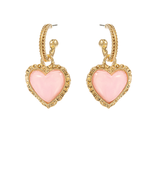 Heart Hoop Earrings