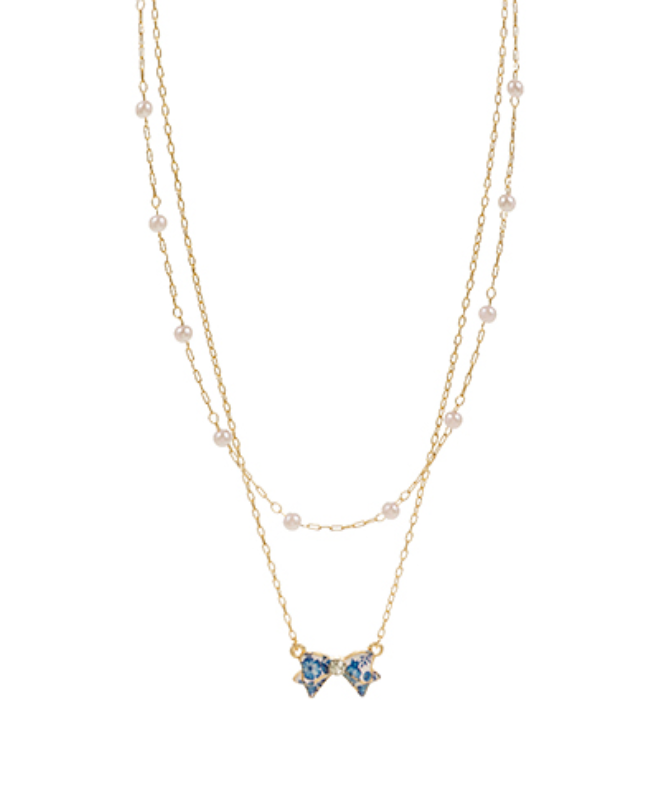 Carolina Layered Bow Necklace