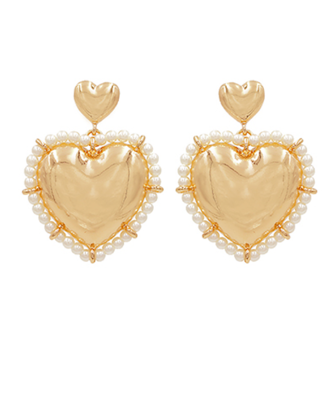 Heart Pendant Earrings