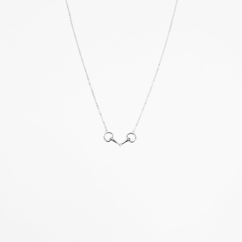 Snaffle Bit Necklace featuring equestrian-inspired charm