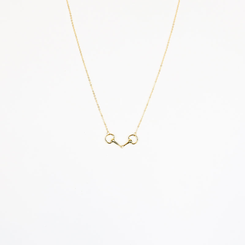 Snaffle Bit Necklace featuring equestrian-inspired charm