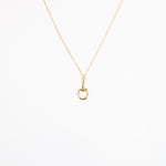 Snaffle Pendant Necklace on a delicate chain 