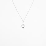 Snaffle Pendant Necklace on a delicate chain 