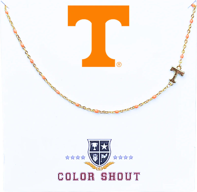 The College Logo Necklace - Tennessee