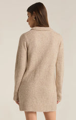 Redford Sweater Mini Dress - Light Oatmeal Heather