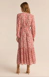 Della Floral Maxi Dress - Crimson Crush