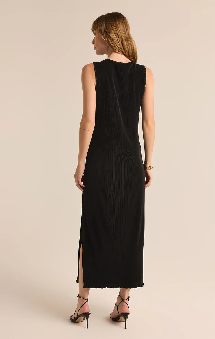 Gatsby Pilsse Midi Dress - Black