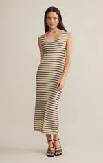 Gisele Stripe Midi Dress - Bandshell