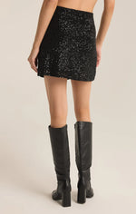 Ciera Sequin Mini Skirt - Black