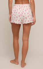 Amour Ditsy Pointelle Shorts - Bone