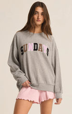 Oversized Sunday Sweatshirt - Heather Grey