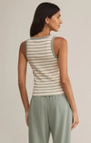 Hadley Striped Tank - Sage Green